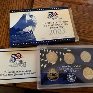 2003 United State Mint Quarters Proof proof set